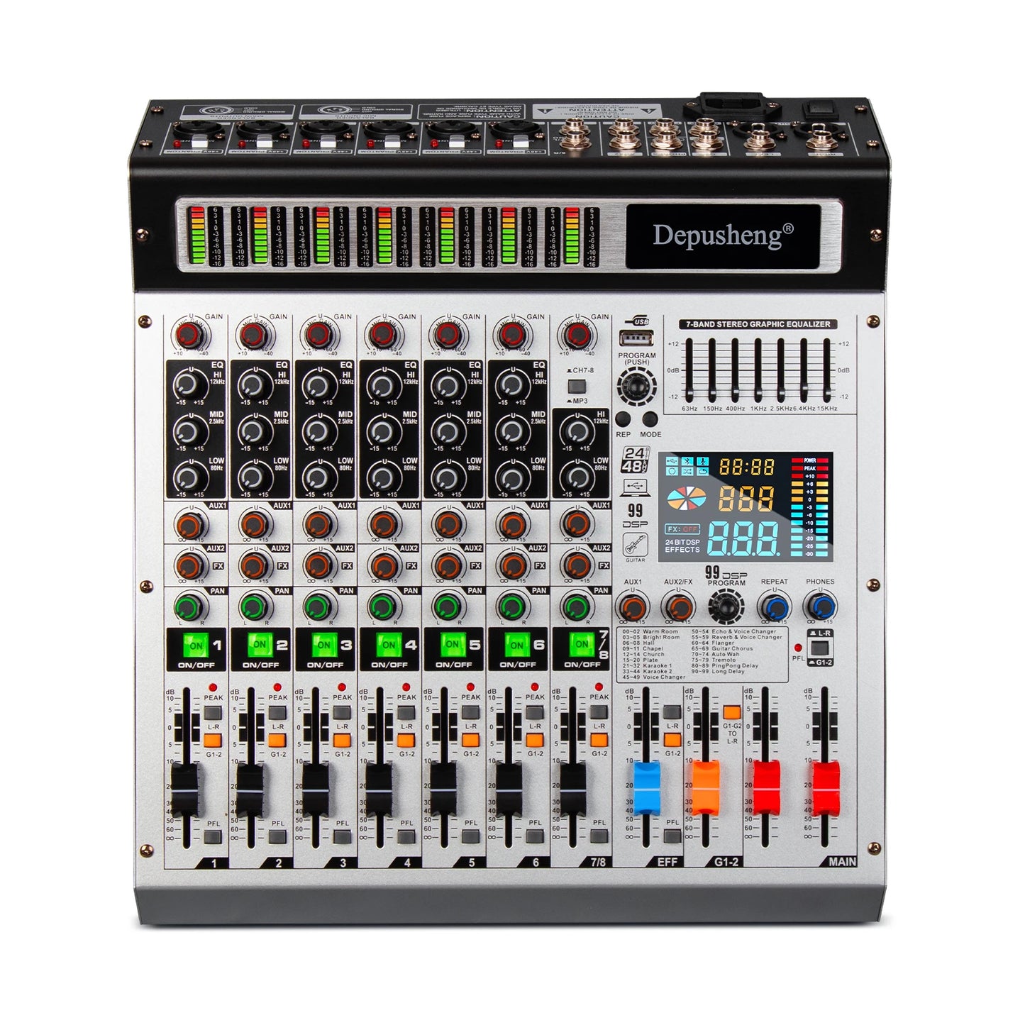 Depusheng 12 Channel Professional Audio Mixer With USB MP3