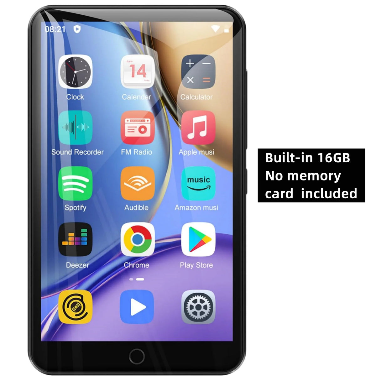 Android 9.0 Oilsky M303pro MP3 Player  with Bluetooth and WiFi, 4.0-inch with speakers capacity up to 512GB