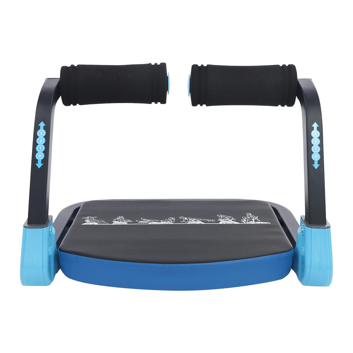 Foldable Abdominal Trainer With Adjustable Resistance For Home Workouts