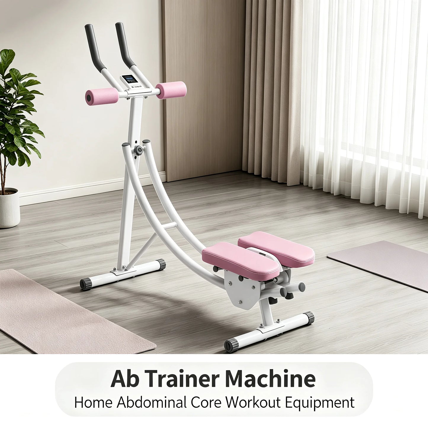 Premium Foldable Dual Arc Ab Trainer Digital Led Display Console