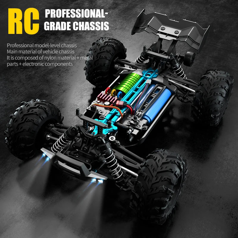 WLtoys 16101 Pro 116 Scale High Speed 4WD RC Car With LED Light