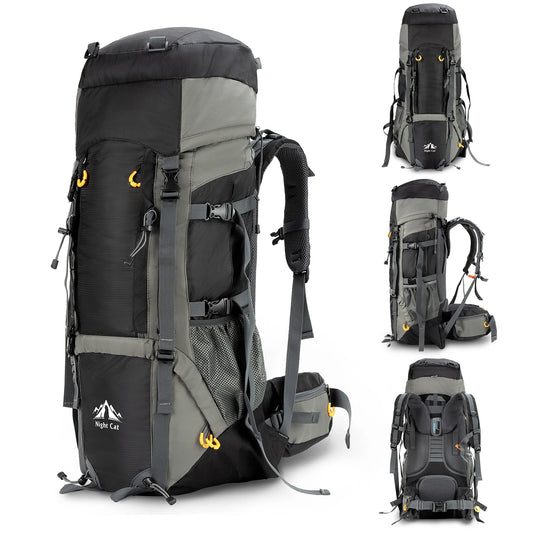 Night Cat Waterproof Hiking Backpack With Internal Frame For Outdoor