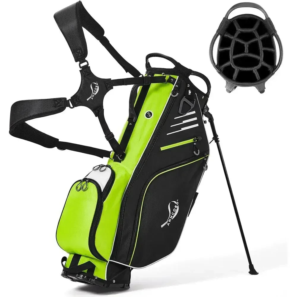 Waterproof Golf Stand Bag With Eight Pockets And Rain Cover
