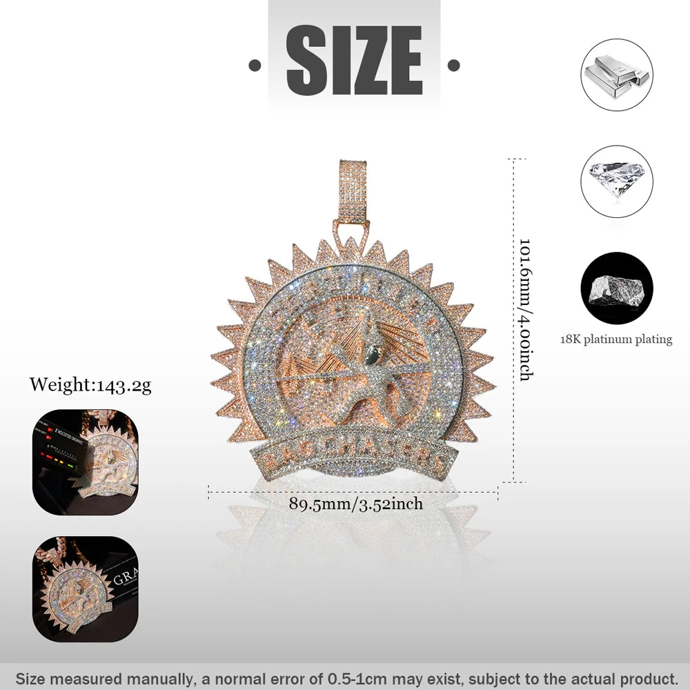 Lyee Cyee Bag Chasers CZ Pendant Hip Hop Statement Jewelry