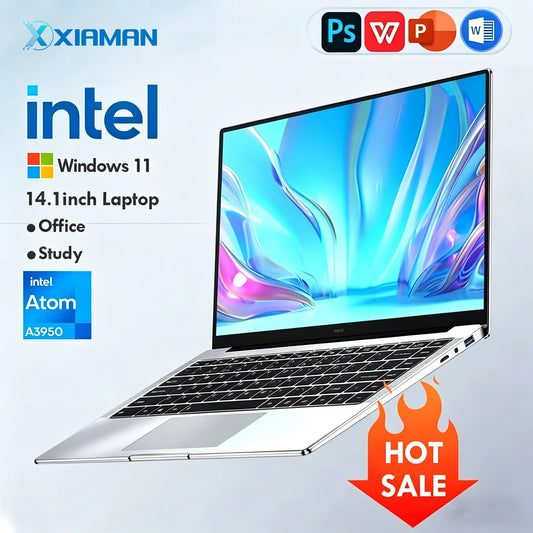 Xiaman Windows 11 Laptop 12GB RAM 1TB SSD Intel Atom A3950