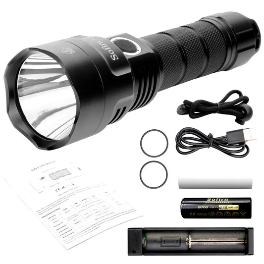 Sofirn C8G SST40 Powerful LED Flashlight 21700 Power Indicator Lantern