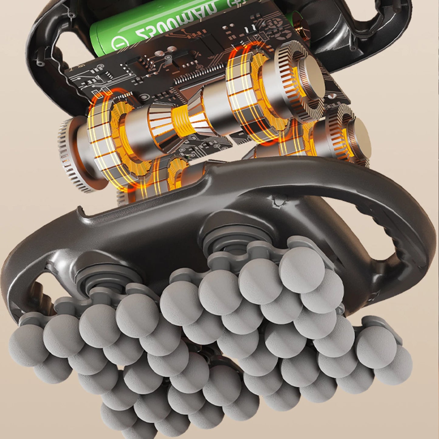 42 Roller Nodes Electric Deep Tissue Massager with LCD Display
