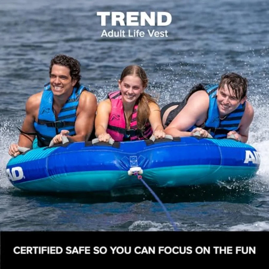 Trend USCG Approved Life Jacket for Adults and Kids Water Sports Vest for Boating and Tubing
