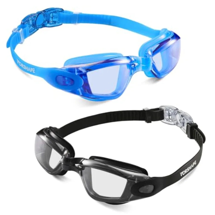 Anti Fog Swimming Goggles 2 Pack No Leaking UV Protection For Men Women Youth Everyday Wear