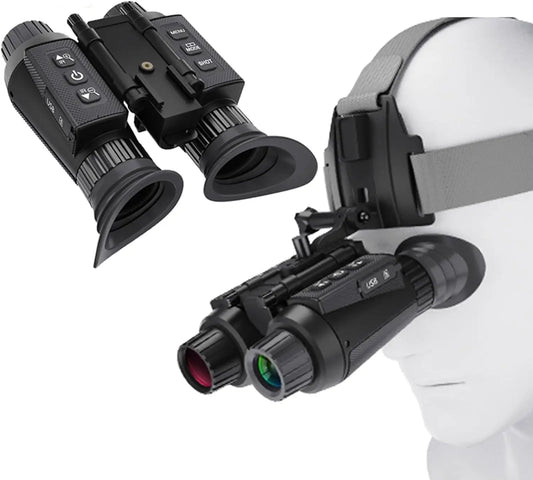 Hrvzdvw Night Vision Goggles 4K 3D Binocular 32GB Card