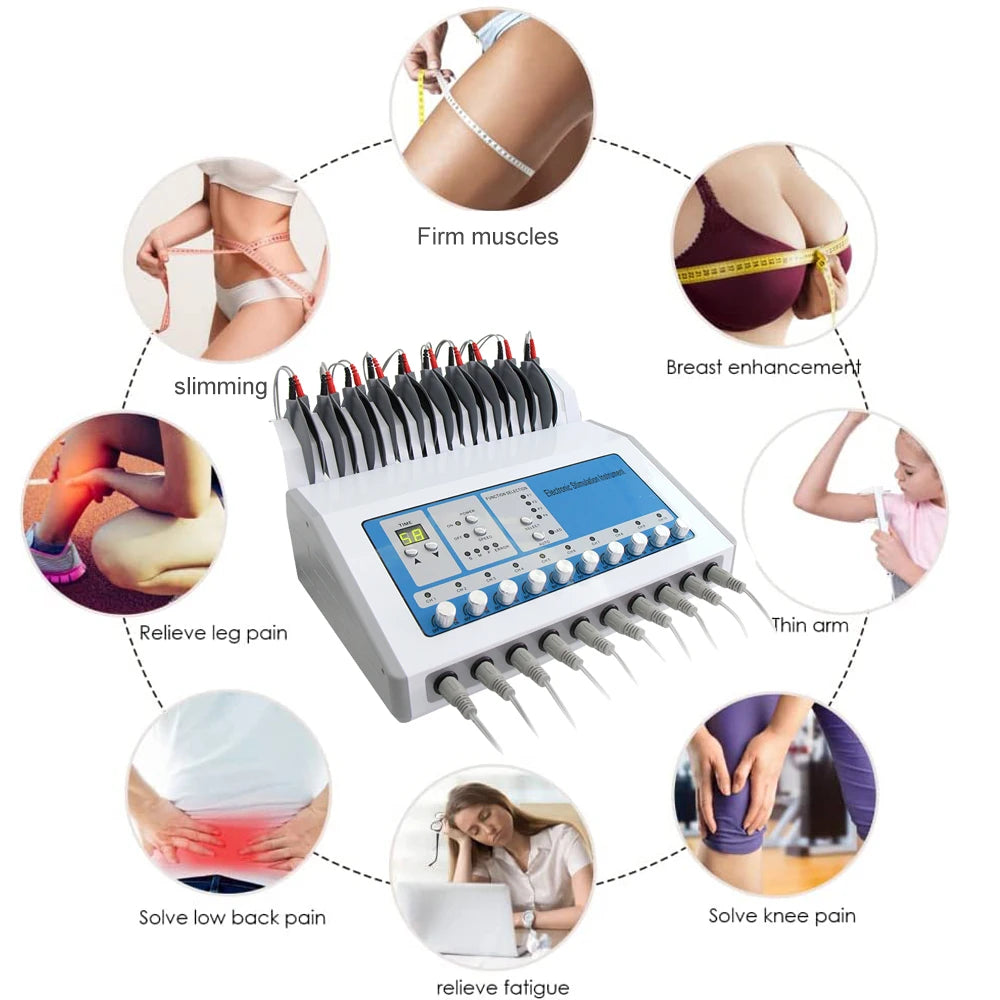 Electric Muscle Stimulator EMS Machine For Weight Loss And Cellulite Reduction By Yuet Win For Home Fitness Enthusiasts