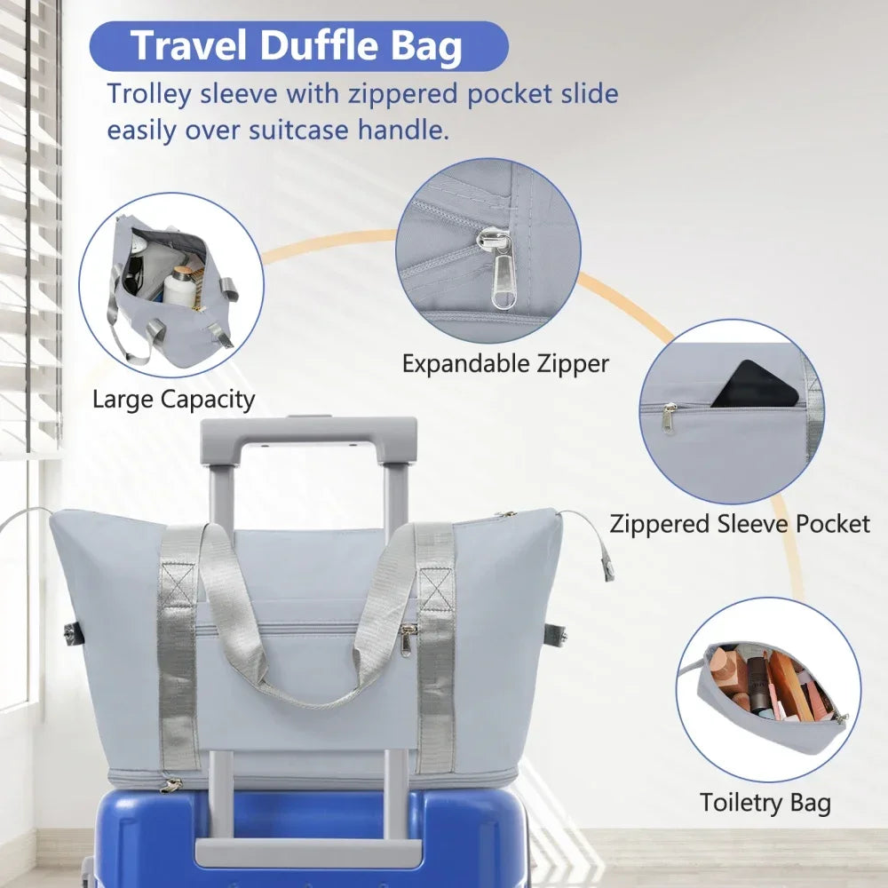 Three Piece Carry On Luggage Set With Spinner Wheels ABS Hardside