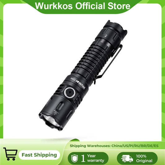 Wurkkos TD04 USB C Rechargeable Dual Mode Tactical Flashlight