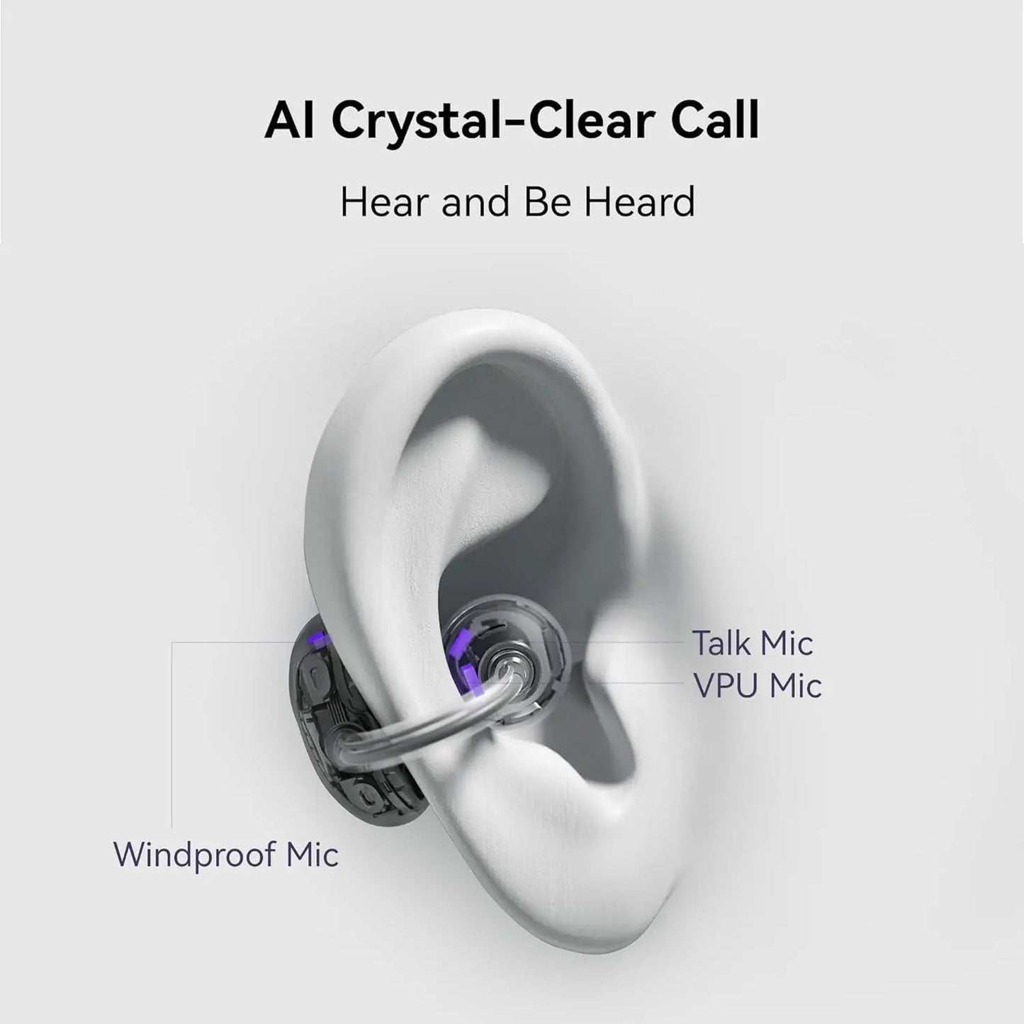 Huawei FreeClip Open Ear Wireless Headphones With 8 Hour Battery