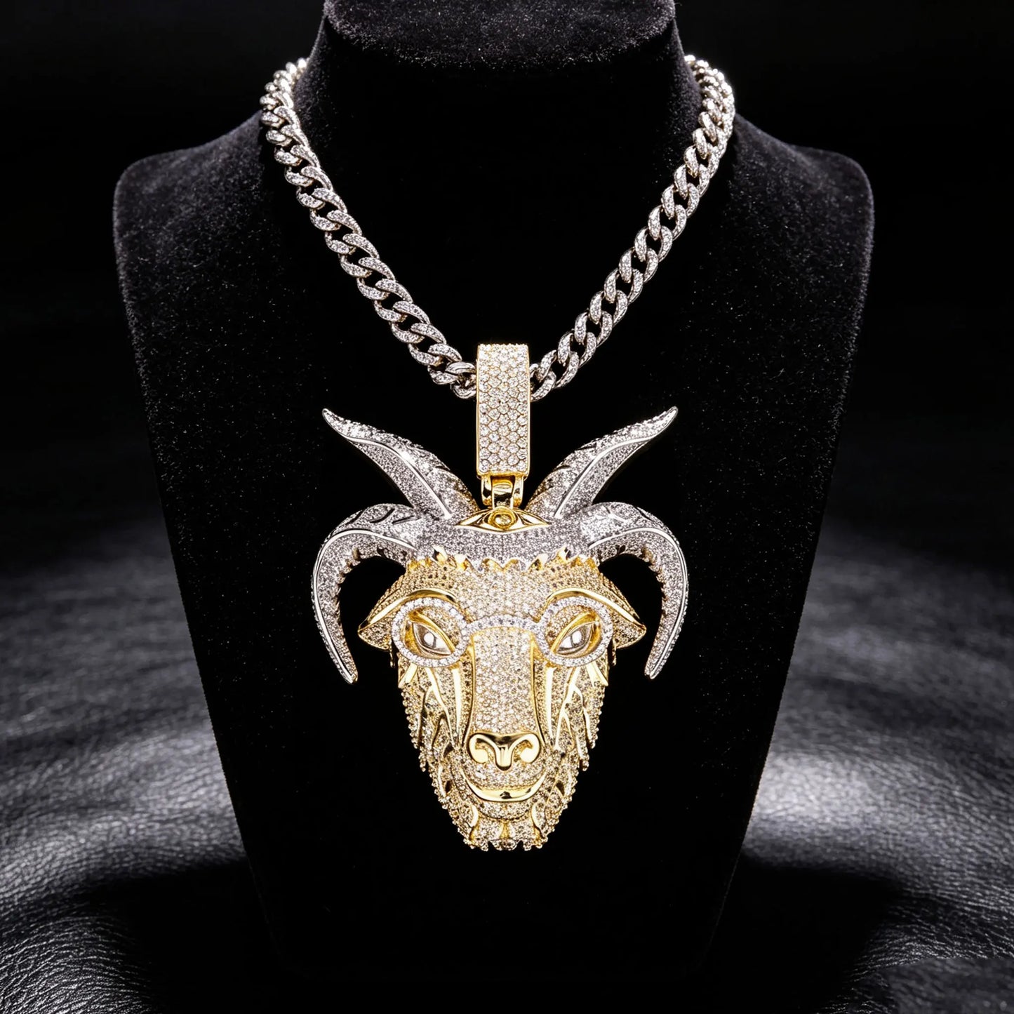 Lyee Cyee Shiny Goat Animal Fashion Pendant Charm Decorative Jewelry