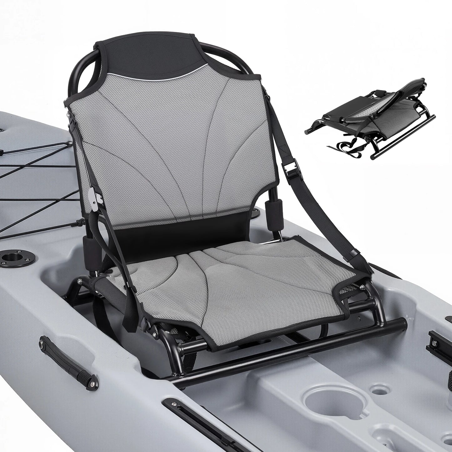 SucceBuy Adjustable Kayak Seat With Aluminum Alloy Frame