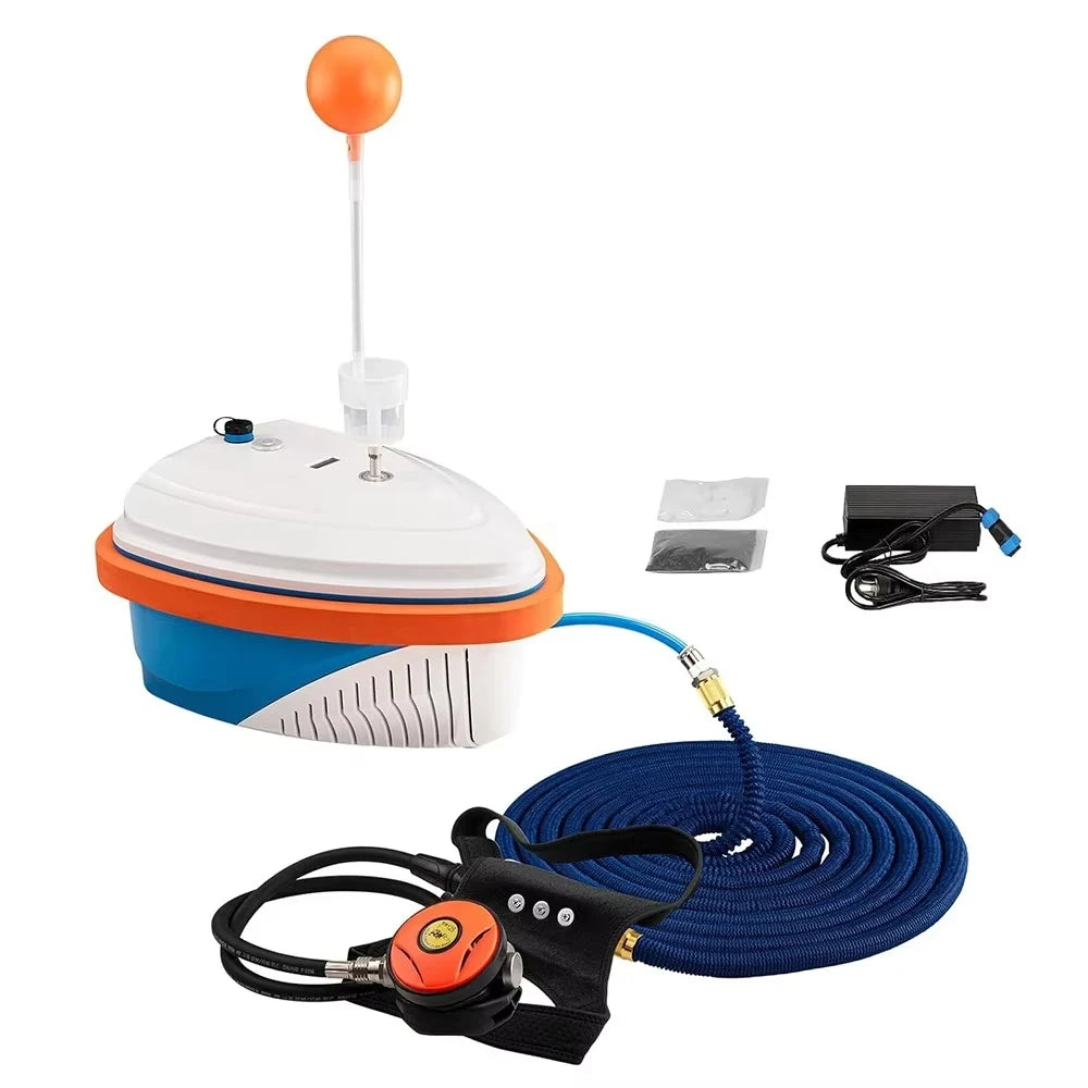 GOYOJO Scuba Diving Ventilator Dual User Portable Underwater Device For Divers Waterproof Rechargeable 7H Battery