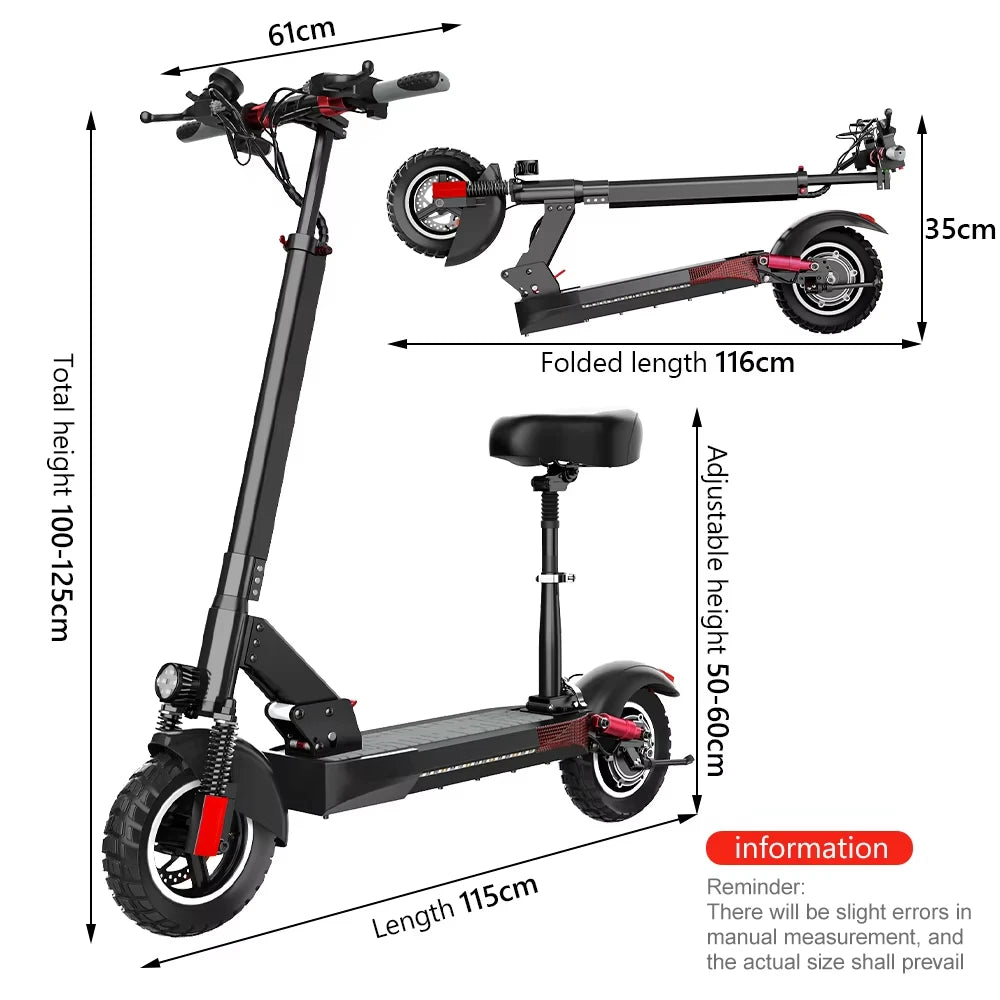 Ye M4 Pro Electric Scooter 800W Foldable With Seat For City Commuters 40 To 60km Range