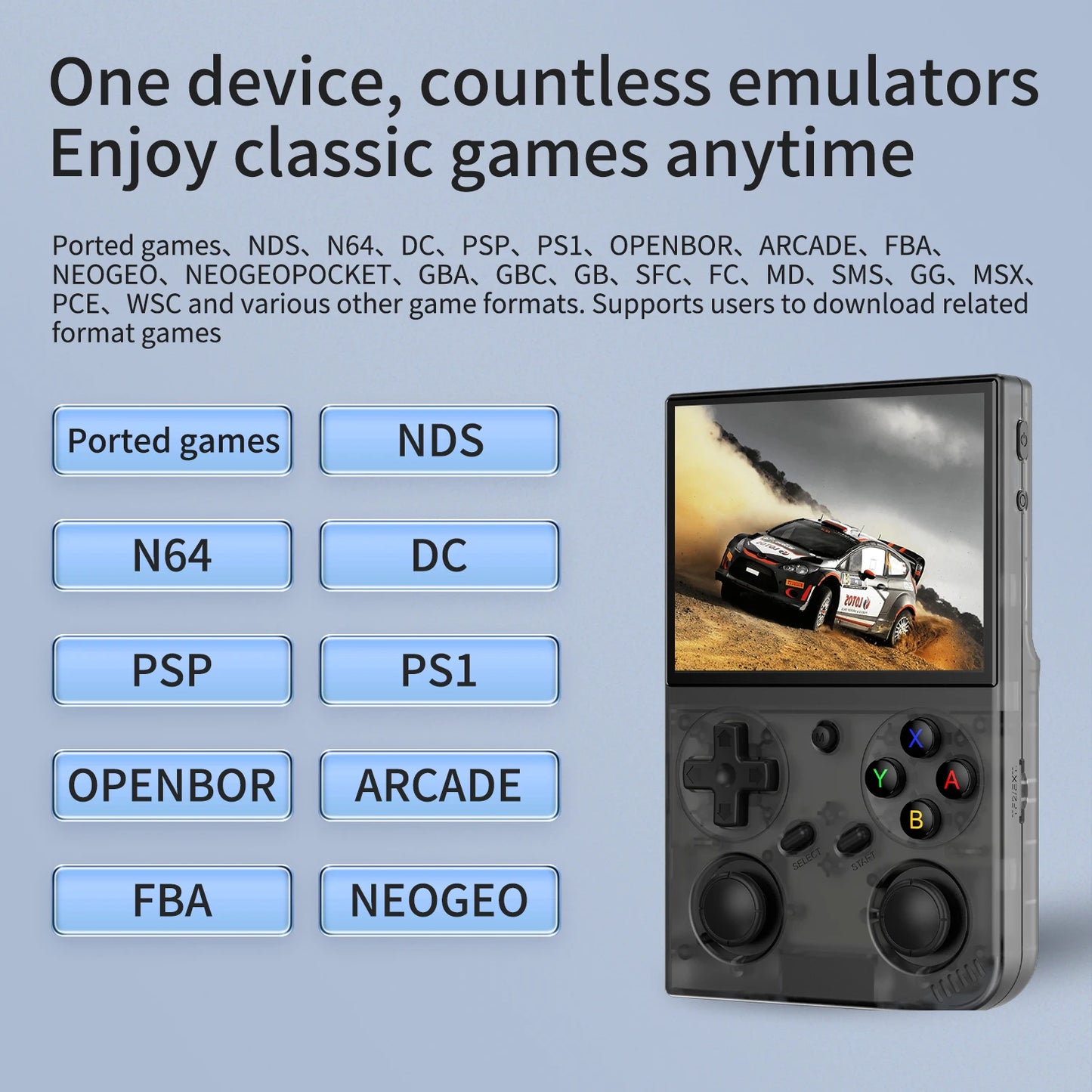Coopreme G35 Retro Handheld Game Console RK3326 3200mAh Battery