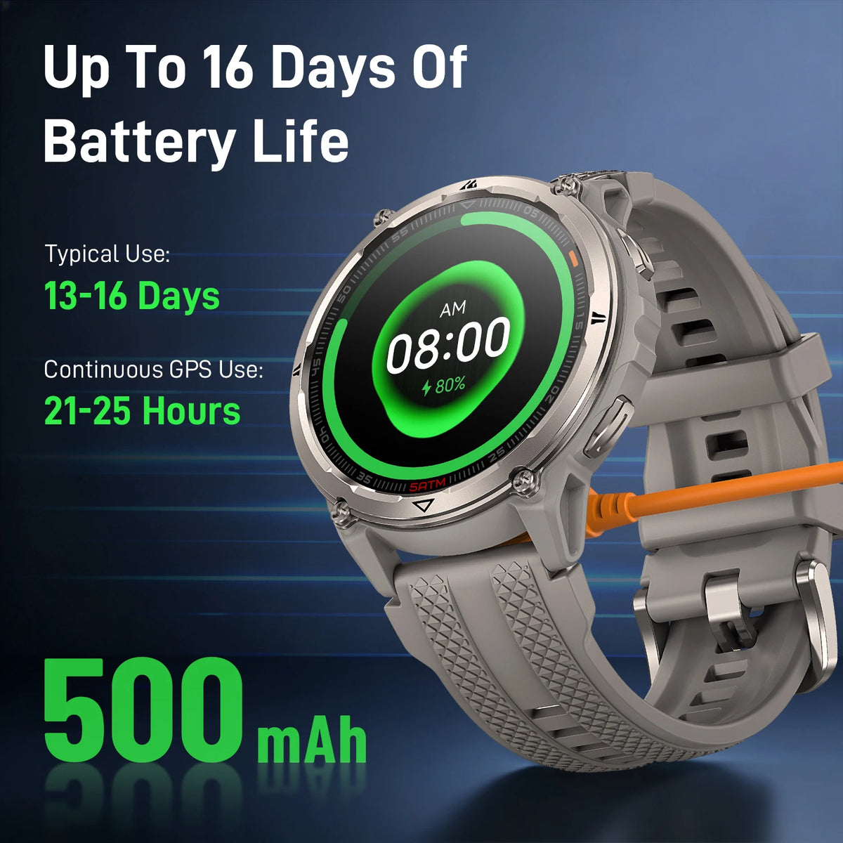 KOSPET ORB 2 Rugged Dual Band GPS AMOLED Smartwatch