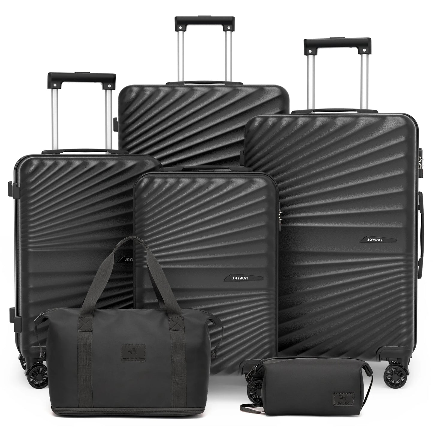 Joyway 6 Piece Travel Luggage Set with Expandable Spinner Wheels