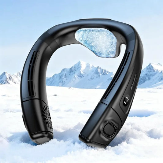 Neck Air Conditioner Fan Bladeless Wearable With Rechargeable 8000mAh
