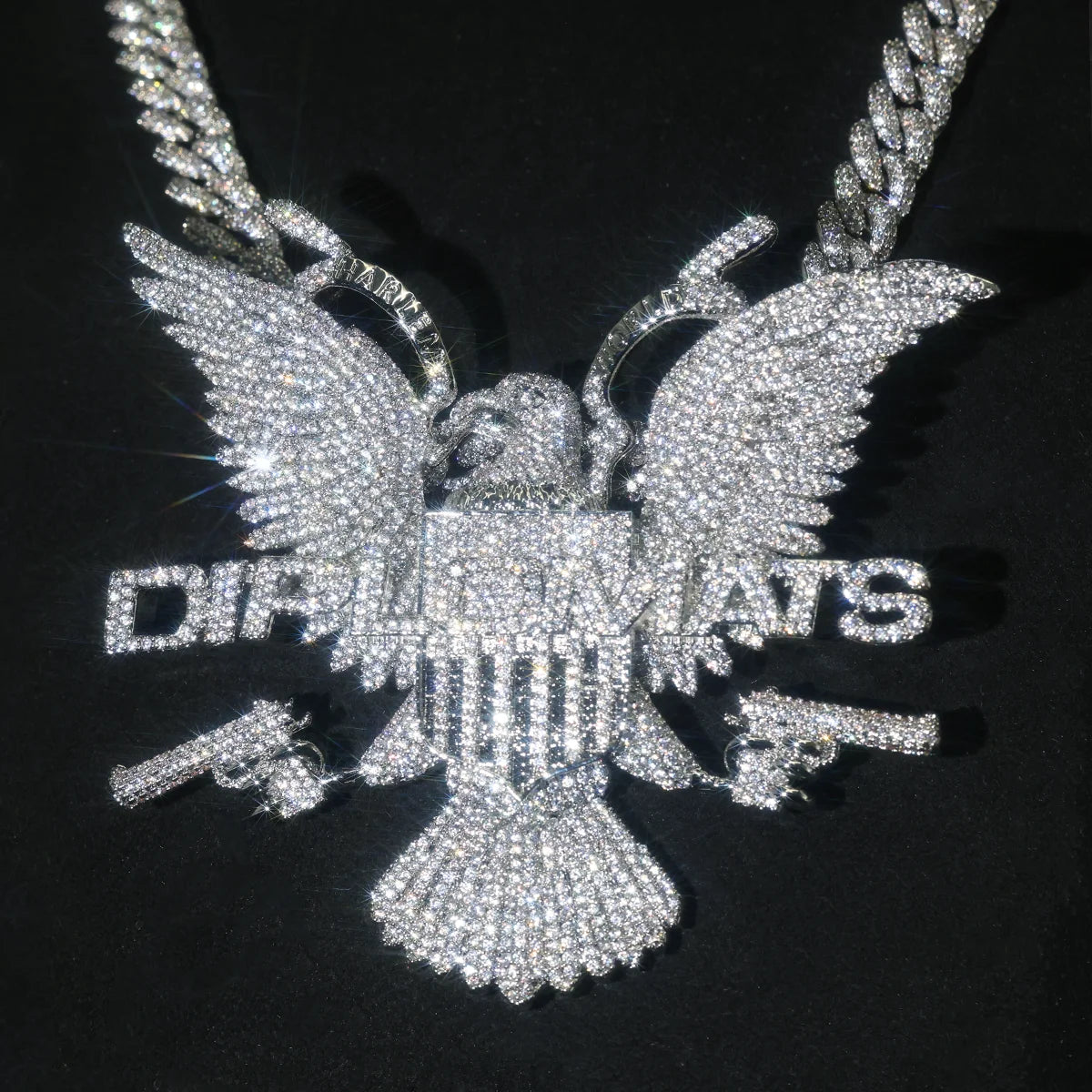Lyee Cyee 18K Gold Plated Cubic Zircon Eagle Pendant