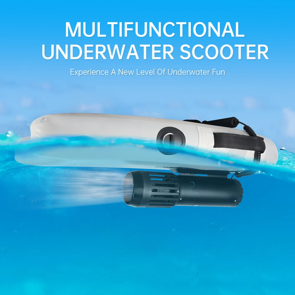 Dideep Underwater Scooter With Action Camera Mount, 2 Speed Modes, Rechargeable Sea Scooter For Divers