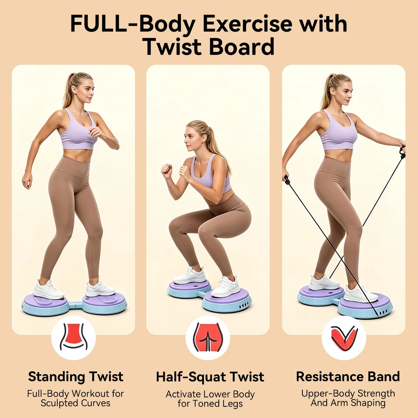 Portable Multifunctional Waist Twisting Disc Fitness Equipment