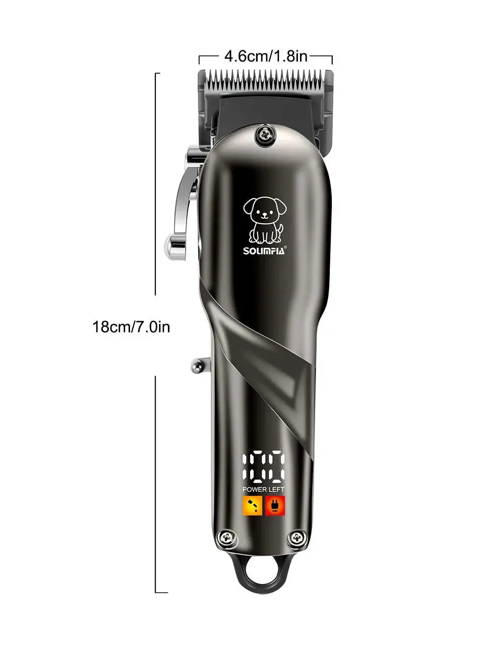 Solimpia Professional Pet Hair Clipper for Dogs and Cats