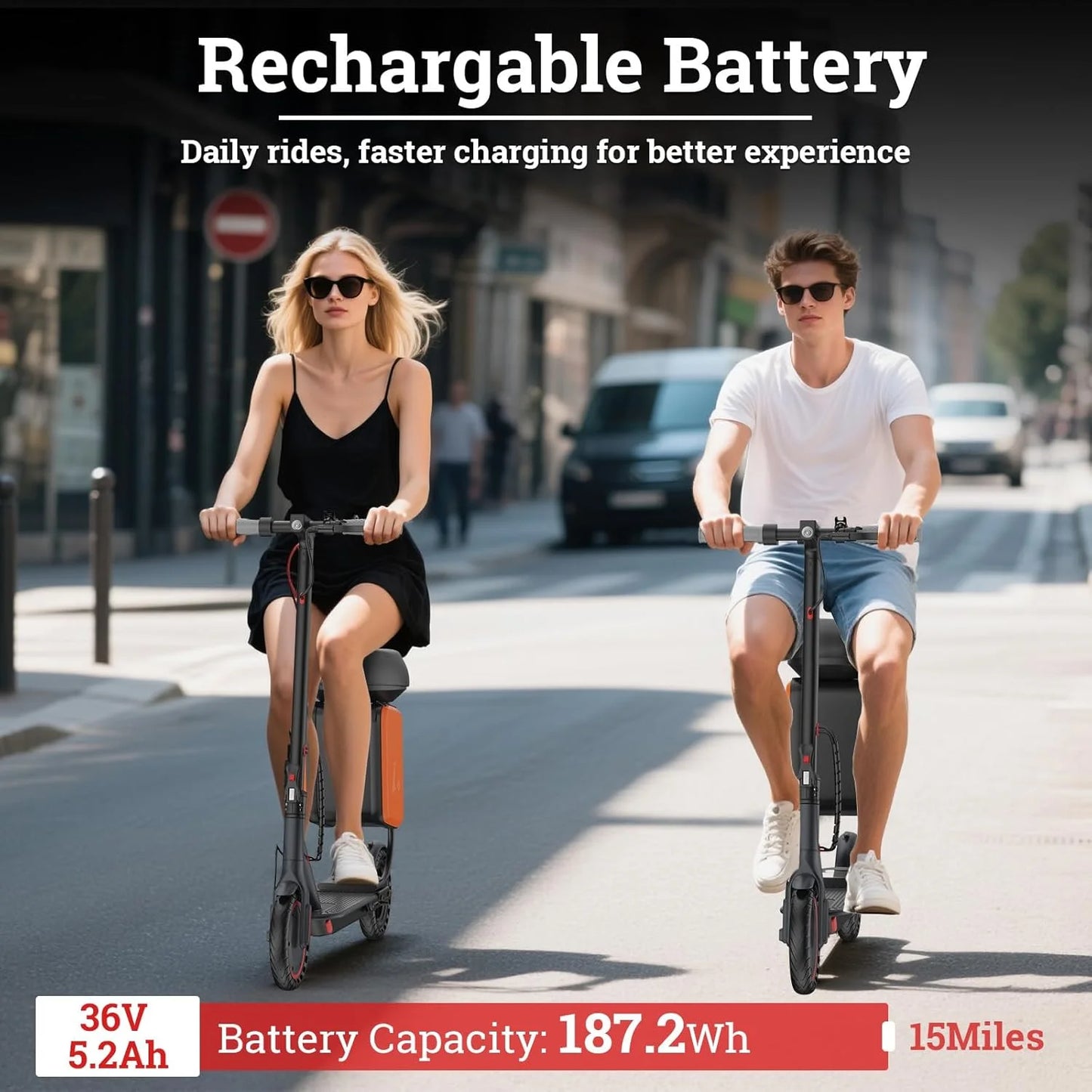 Ladped Lp60 Electric Scooter With Removable Seat