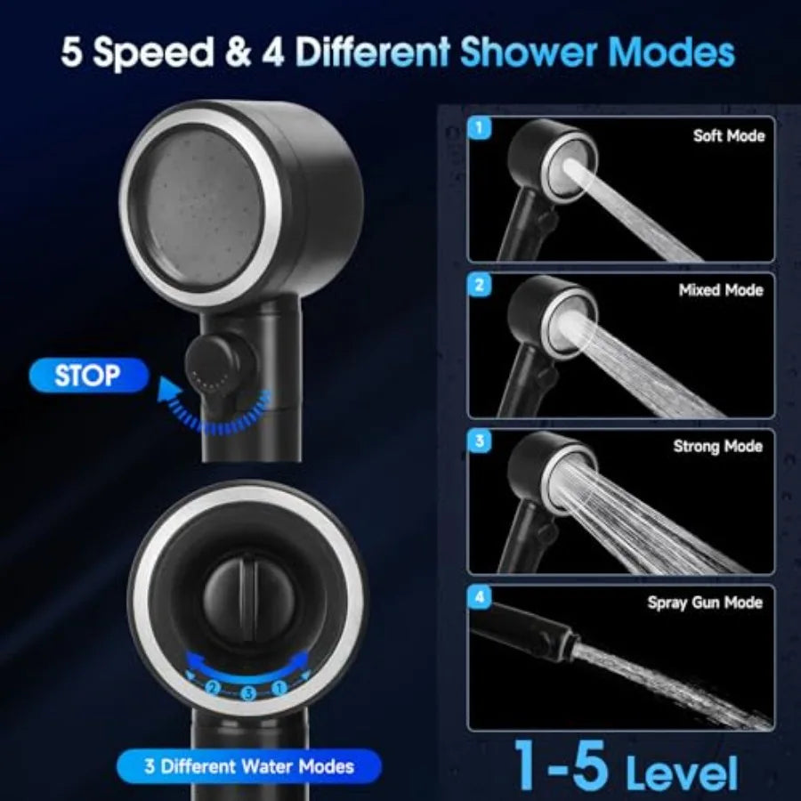 Portable Shower With Water Heater Camping Shower Pump 8000mAh Battery