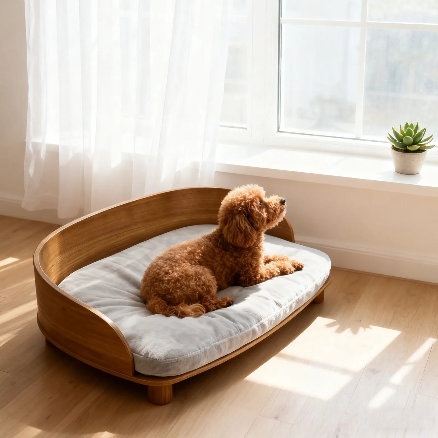 BORWART CN Elevated Wooden Pet Sofa For Small Dogs