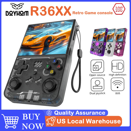 BOYHOM R36XX Retro Handheld Game Console With WiFi And 15000 Games