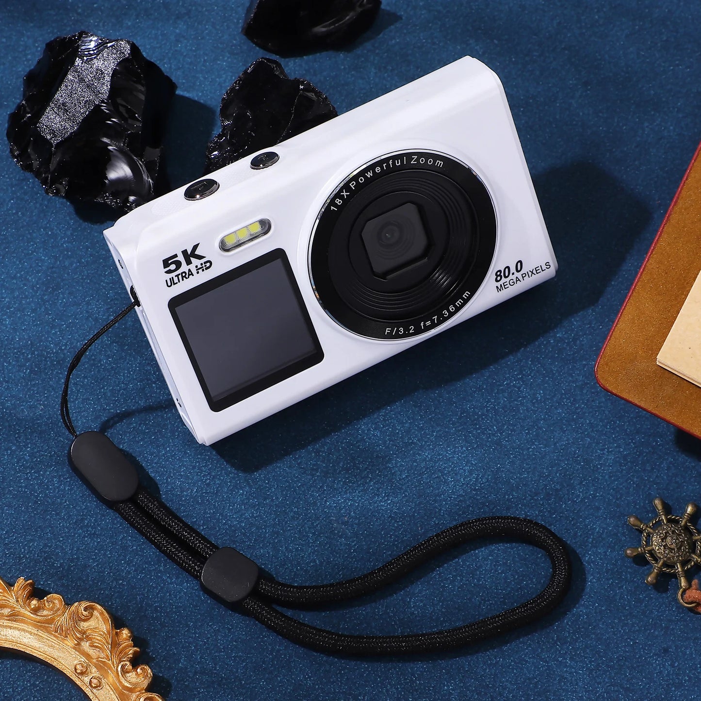 5K Vlogging Digital Camera With 18X Zoom And Dual Screen