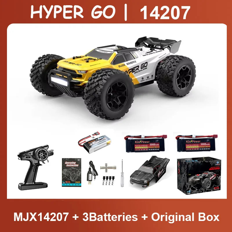 Jyscend Hyper Go MJX 1 14 Scale RC Car Brushless 41 To 53 KMH 4WD Off Road Hobby Toy