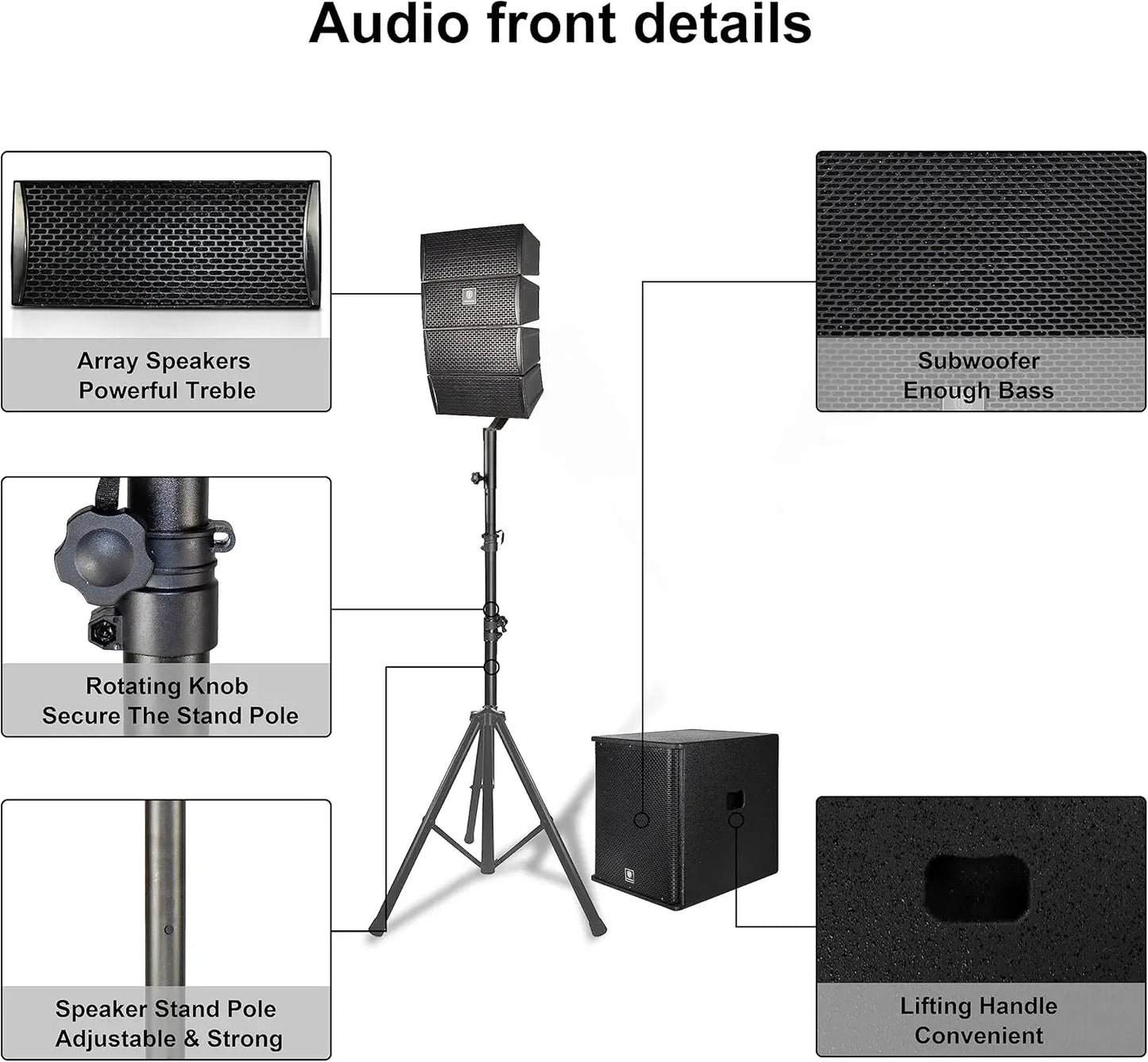 PRORECK Club 3500 Subwoofer DJ Powered PA Speaker System