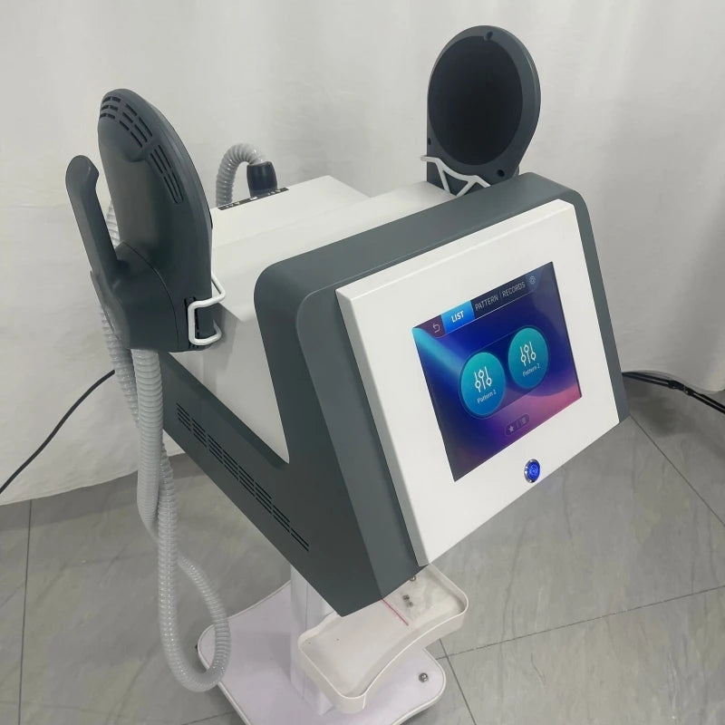 EMS Body Building Machine with RF Fat Removal 2 Handles Muscle Sculpting for Fitness And Wellness Body Muscle Stimula