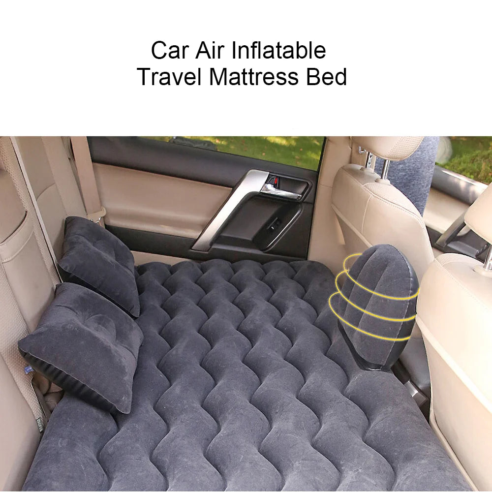 Portable Inflatable Car Back Seat Mattress Air Bed For SUV
