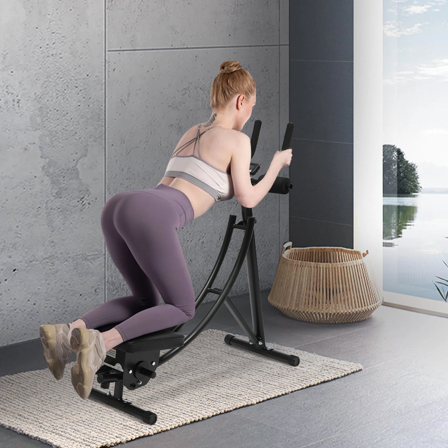 Foldable Core Ab Machine With Led Display And Curved Track