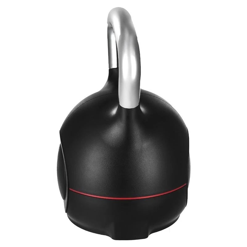 Kettlebell, Adjustable Kettlebell with 7 Weight Levels (5, 11.5, 18, 24.5, 31, 37.5, 44 lbs), Die-Cast Aluminum and ABS Material, for Grip Strength Training, Full-body Workout & Cross-Training