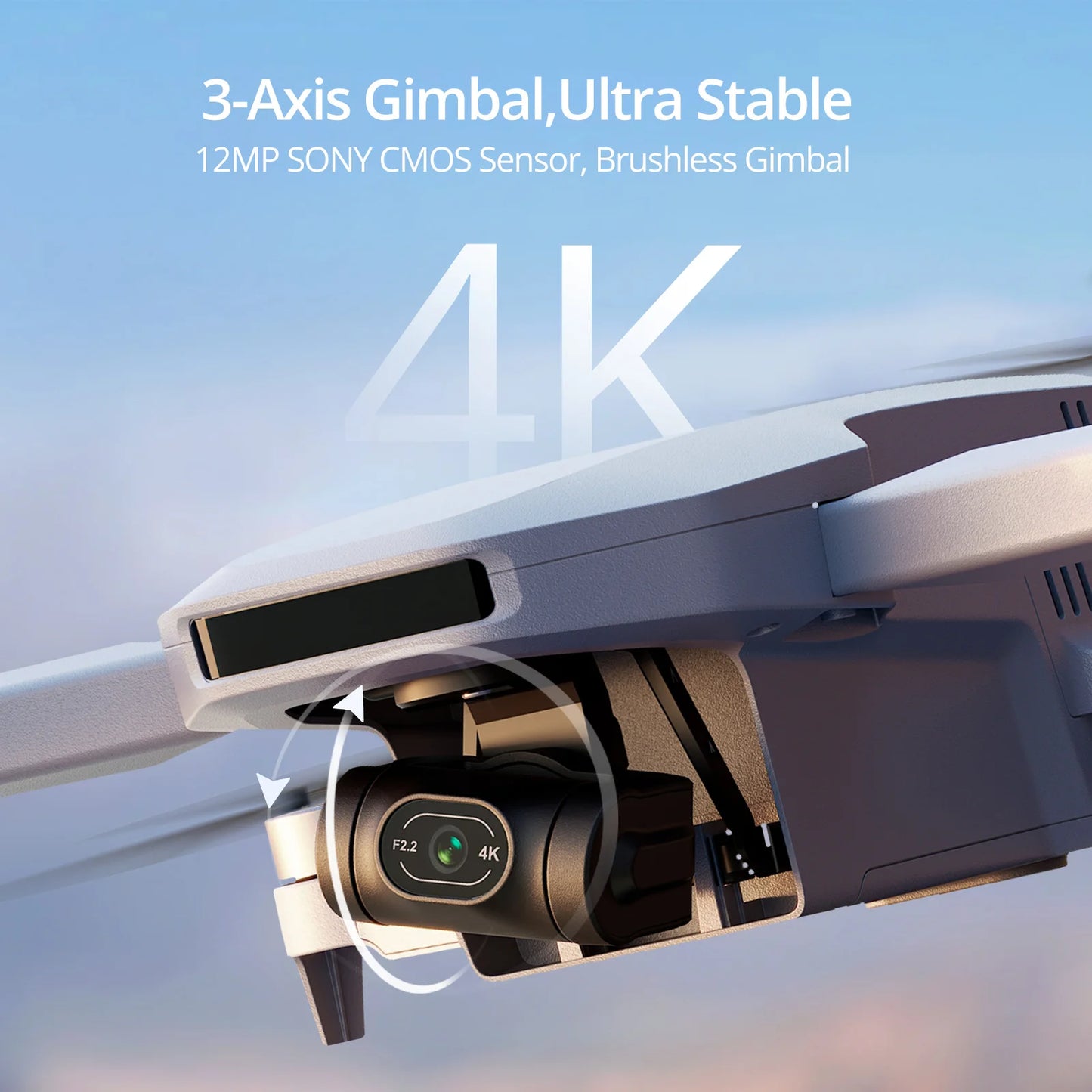 Potensic Mini Drone With 3 Axis Gimbal 4K Camera GPS