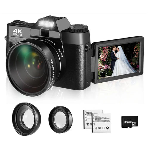 4K Digital Camera With Autofocus And WiFi 16X 48MP
