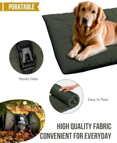 OneTigris Premium Washable Non Slip Dog Bed For Large Dogs Indoor Outdoor Use Water Resistant Pet Mattress 3.6x2.2ft