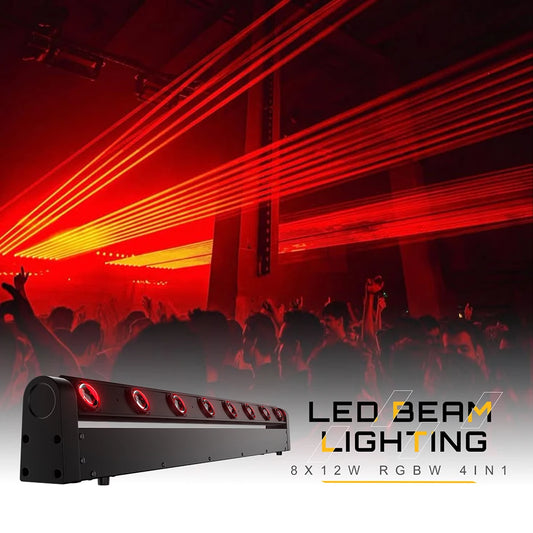 SHEHDS 8x12W RGBW Moving Head Spotlight For DJ Party Lighting