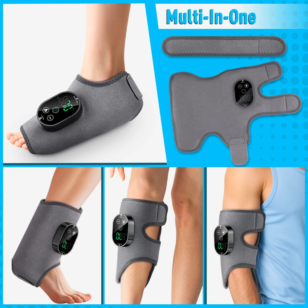 Moajaza 3 In 1 Cordless Heated Ankle Massager For Foot