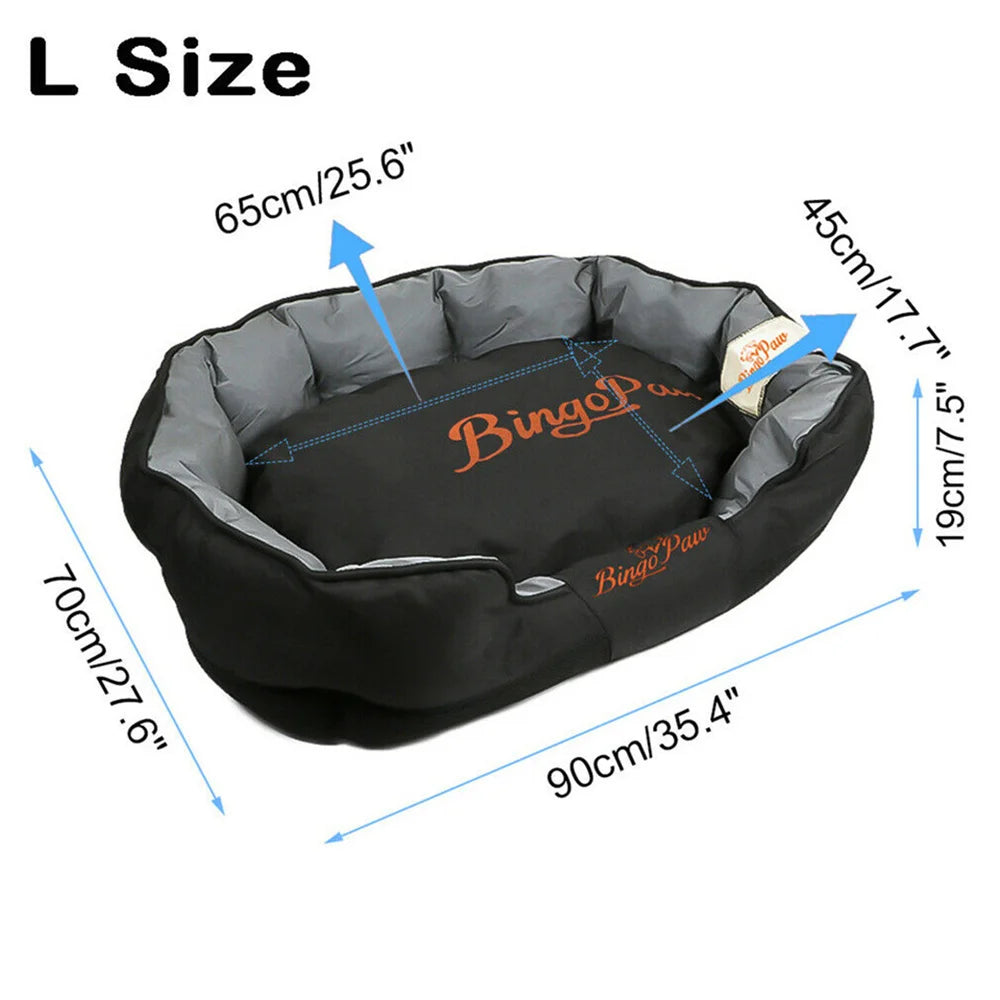BORWART Orthopedic Waterproof Dog Bed With Washable Cover