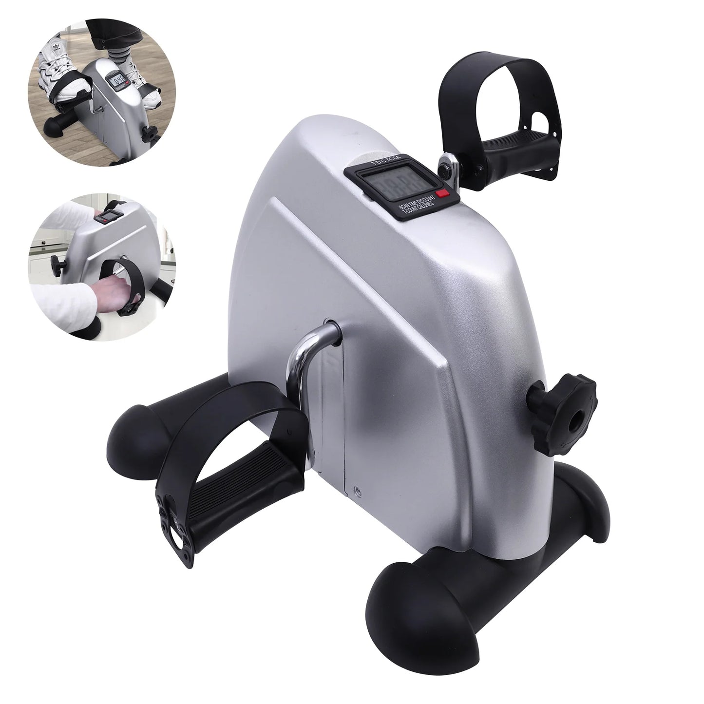 Motorized Mini Under Desk Pedal Exerciser Bike With Digital Display