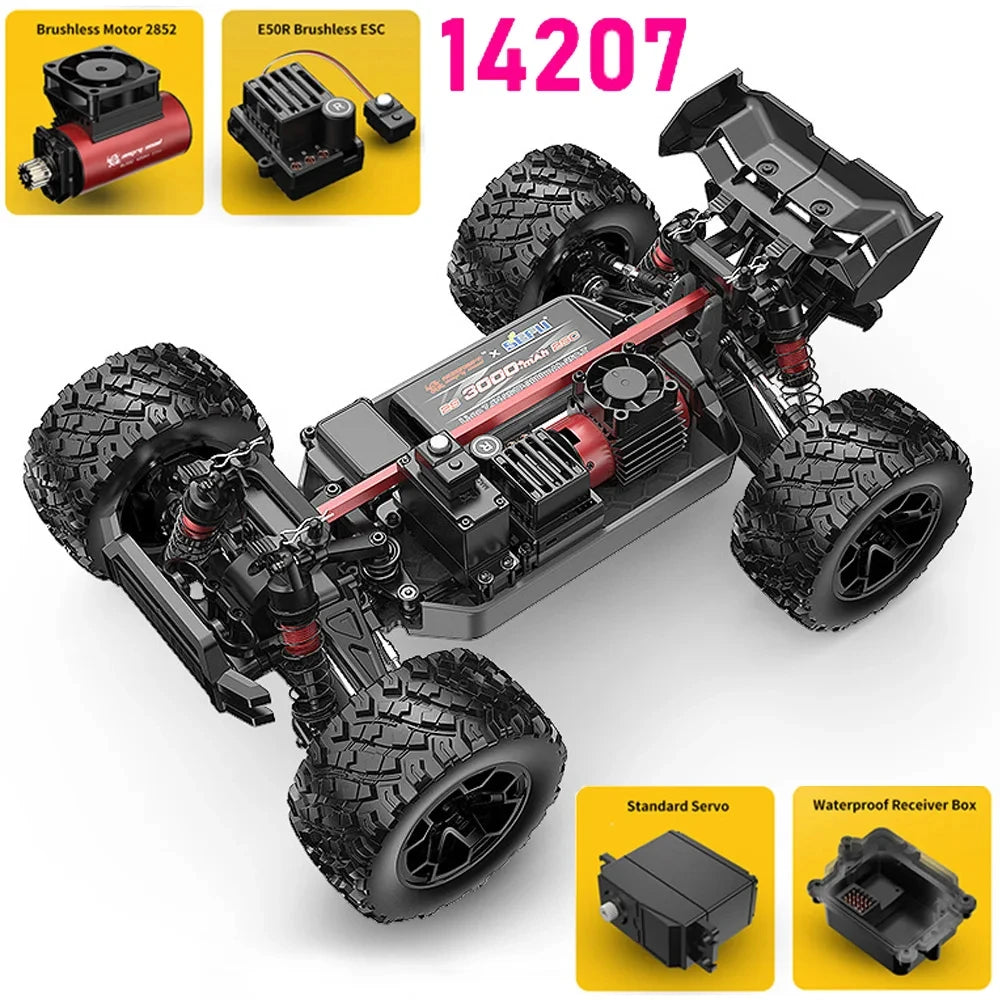 Jyscend Hyper Go MJX 1 14 Scale RC Car Brushless 41 To 53 KMH 4WD Off Road Hobby Toy