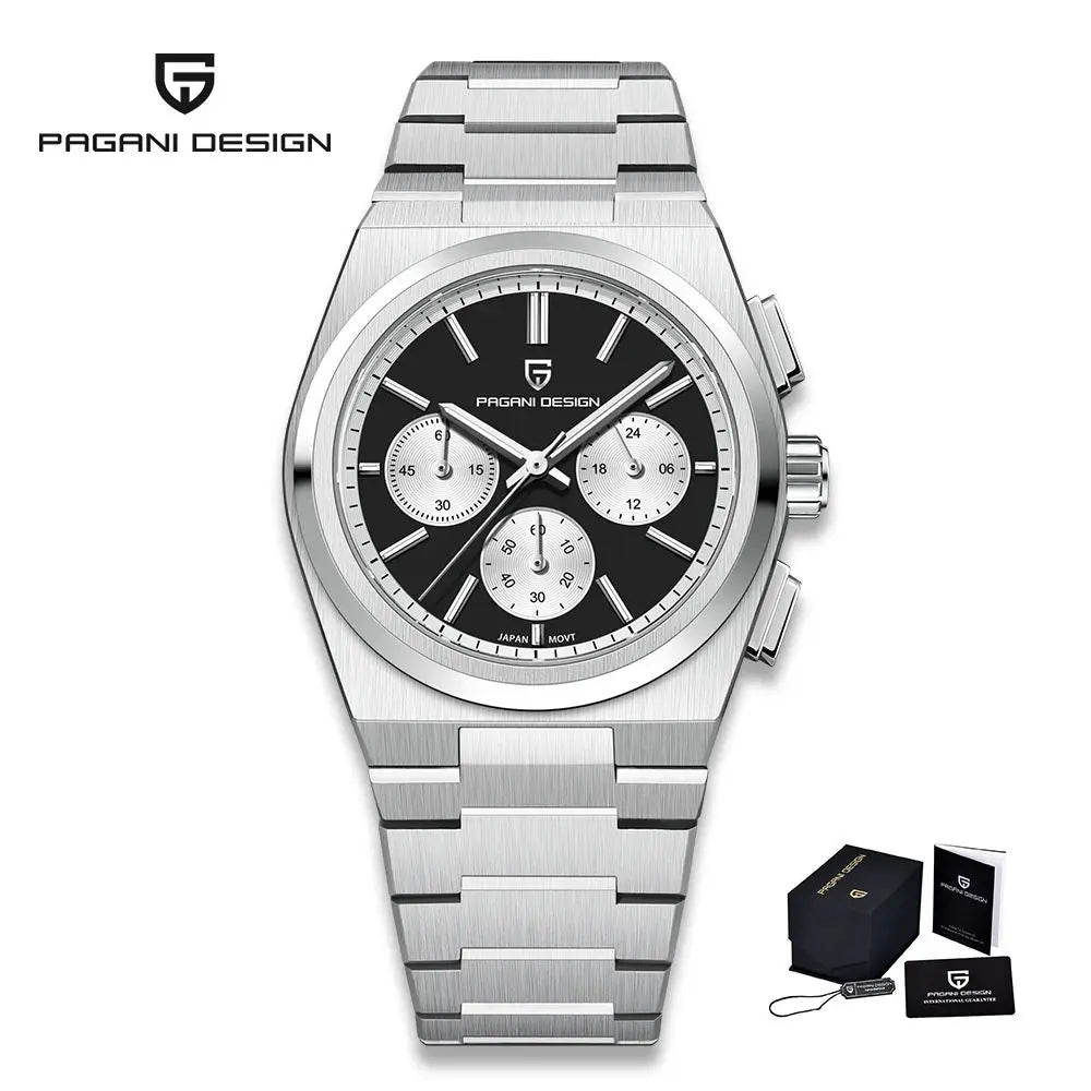 PAGANI DESIGN 2024 New Men Watches Quartz Business Watches VK63 Mens Clock Top Brand Luxury Watch Men Chronograph Watch for Men